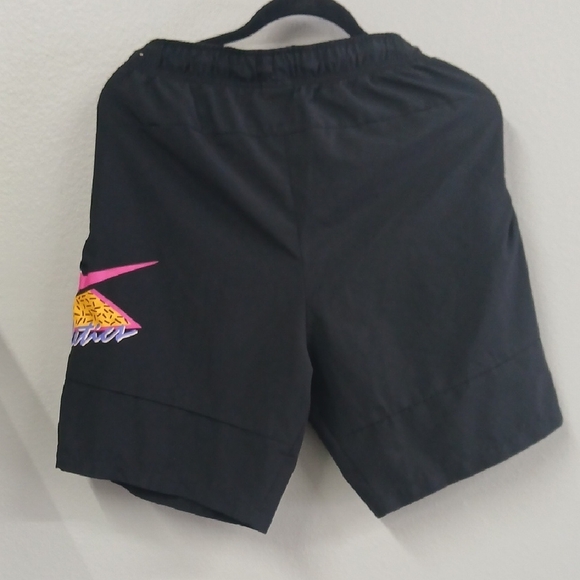 Nike Black Shorts with Pink and Yellow Graphic - Picture 5 of 6